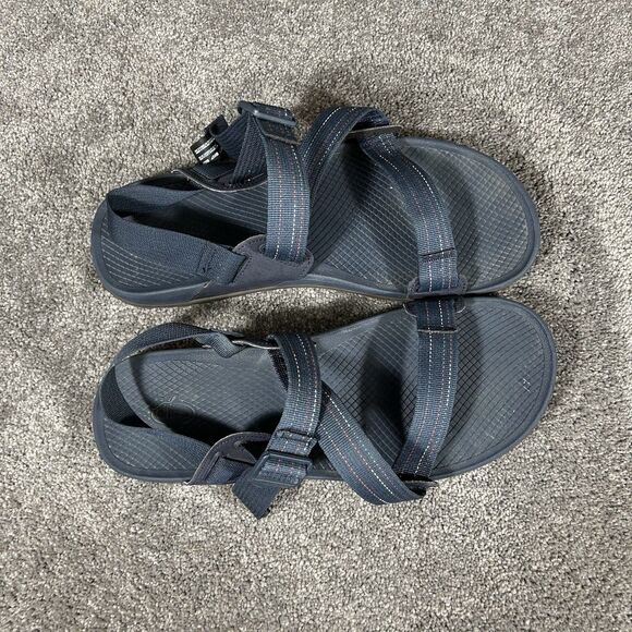 Chaco Lowdown JCH107273 Men's Sz 13 Navy Blue Outdoor Hiking Straps Sandals Used - Picture 10 of 12